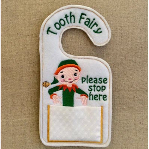 Elf tooth fairy door hanger